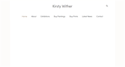 Desktop Screenshot of kirstywither.com