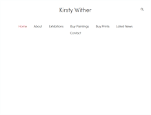 Tablet Screenshot of kirstywither.com